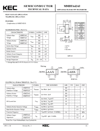 Datasheet MMBTA43 manufacturer KEC